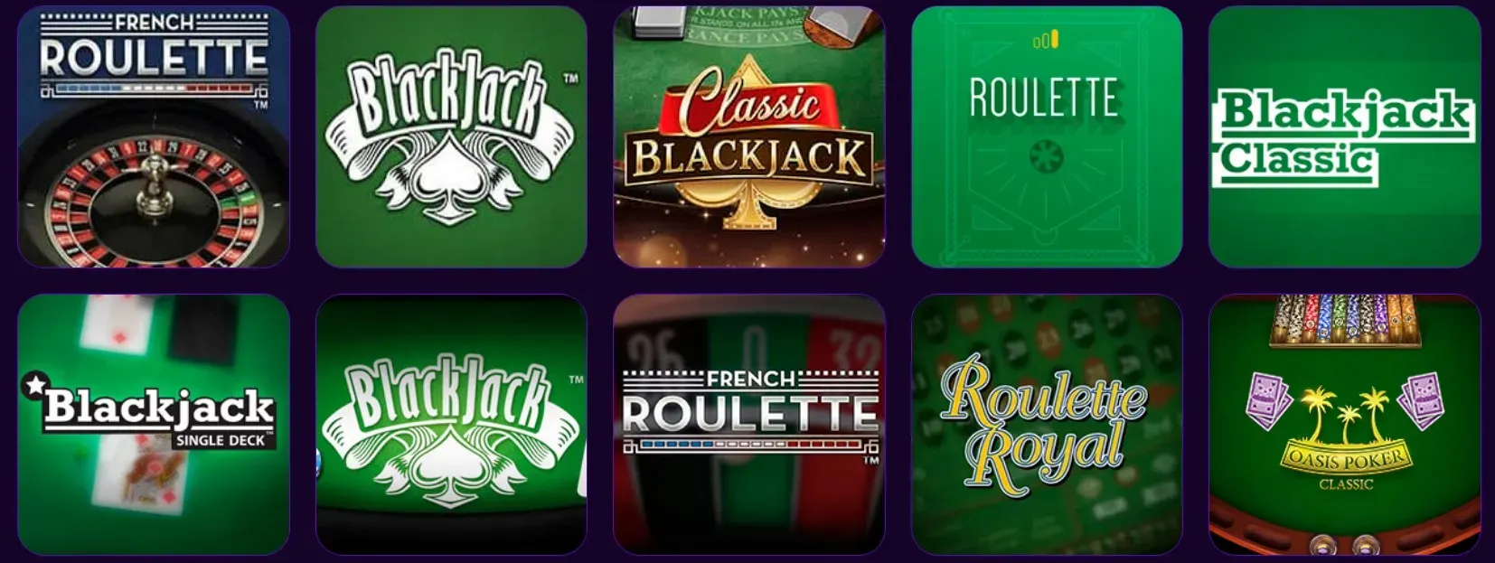 Space slots casino Table games